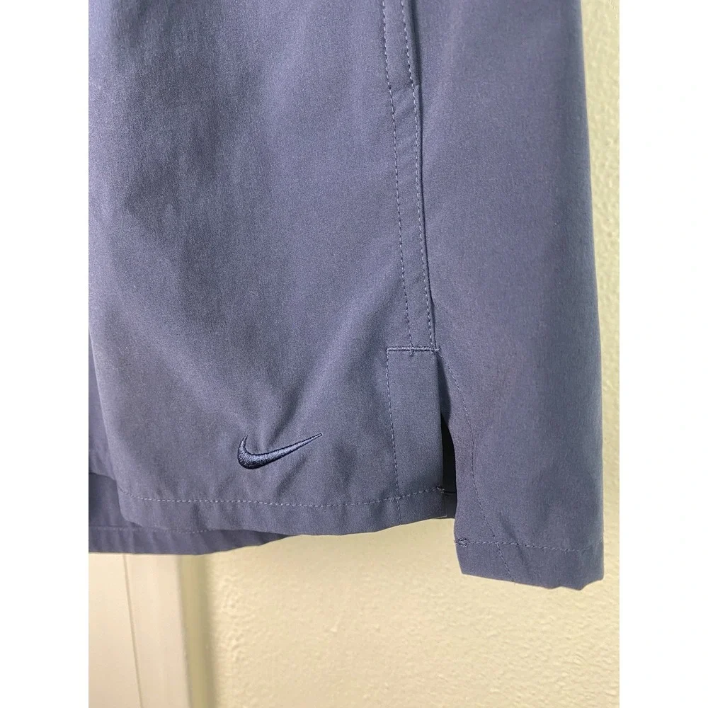 Nike Dri-Fit Men's L Navy Blue Elastic Drawstring Waist Unlined Athletic Shorts